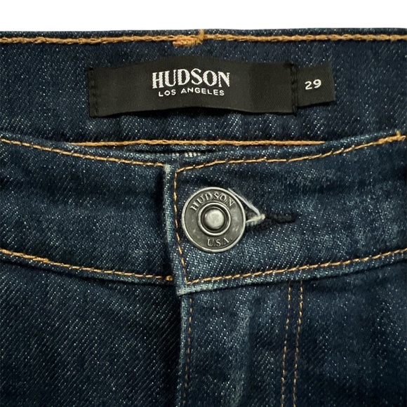 Hudson Holly Straight Frayed Hem High Rise Crop Jeans Size 29 NWOT - Picture 5 of 13